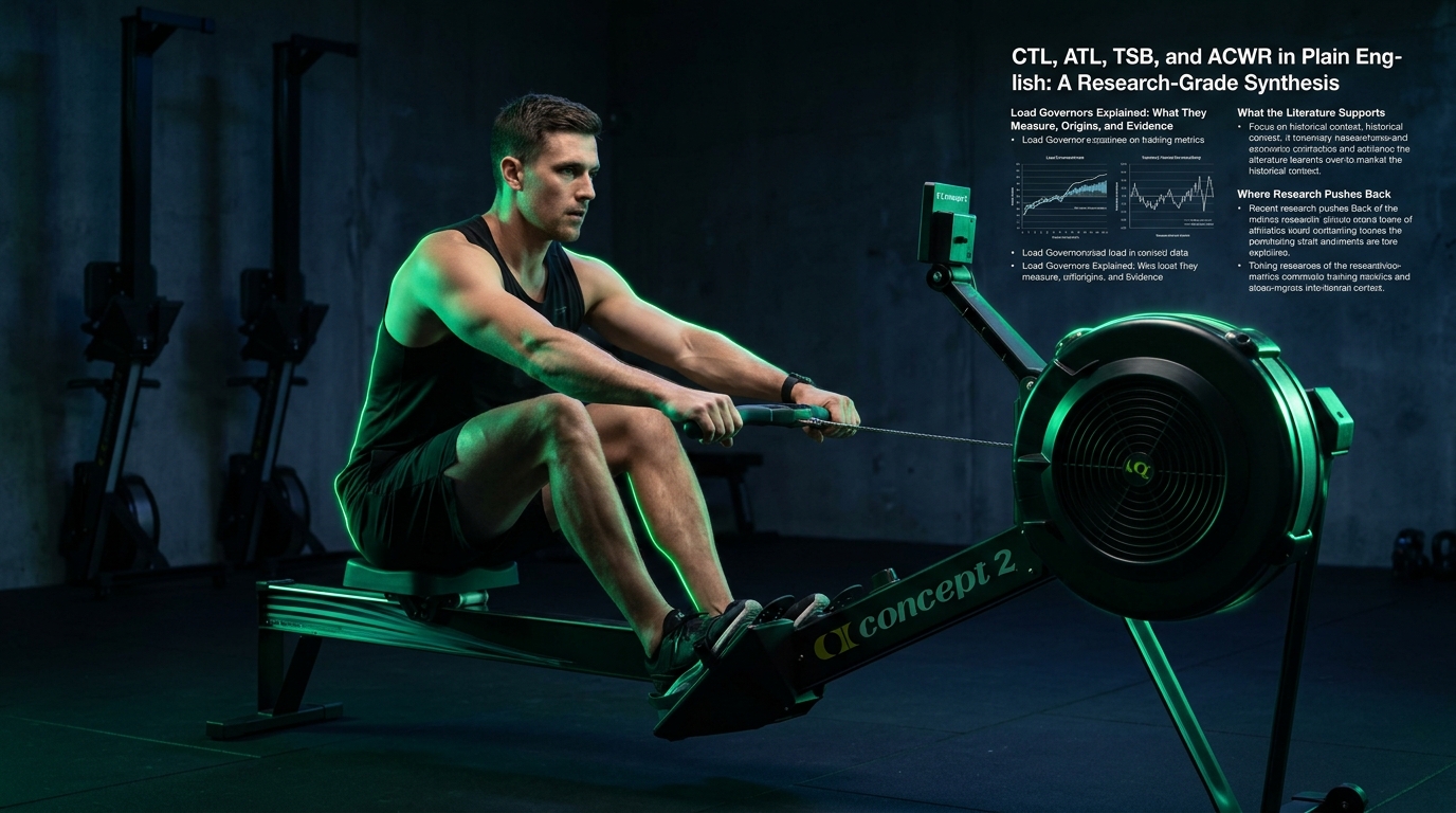 Load Governors: What CTL, ATL, TSB and ACWR Actually Tell a Rower